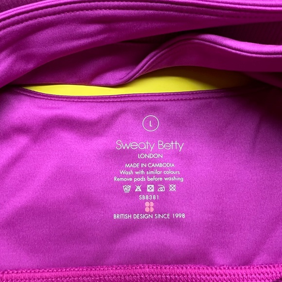 Sweaty Betty All Day Wrap Crop Top sz L NWOT - Picture 8 of 8